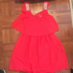Soft red/pink sun dress